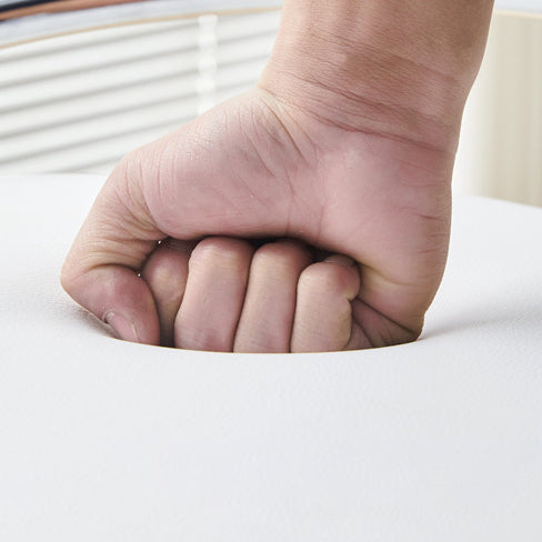 Modern Mid-Century Leather Carbon Steel Height Adjustable Swivel Bar Stool Low Back Footrest For Dining Room