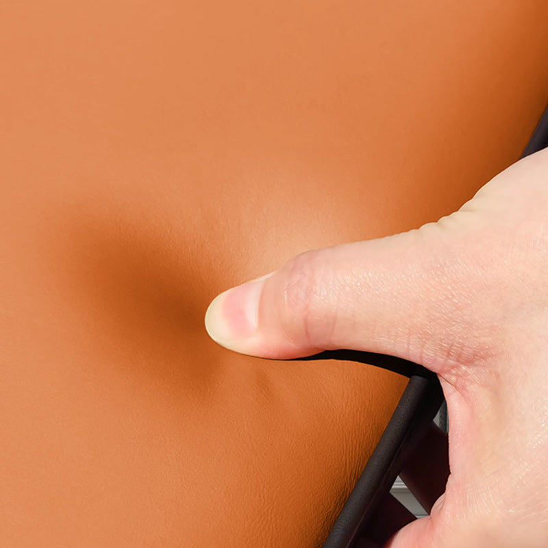 Modern Simplicity Tech Fabric Upholstered Carbon Steel Legs Dining Chair Backrest For Dining Room