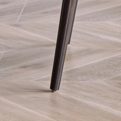 Modern Transitional Flannel Solid Wood Frame Dining Chair Backrest For Dining Room