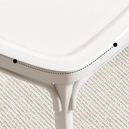 Modern Mid-Century Plastic Square Dining Chair Spindle Back For Dining Room