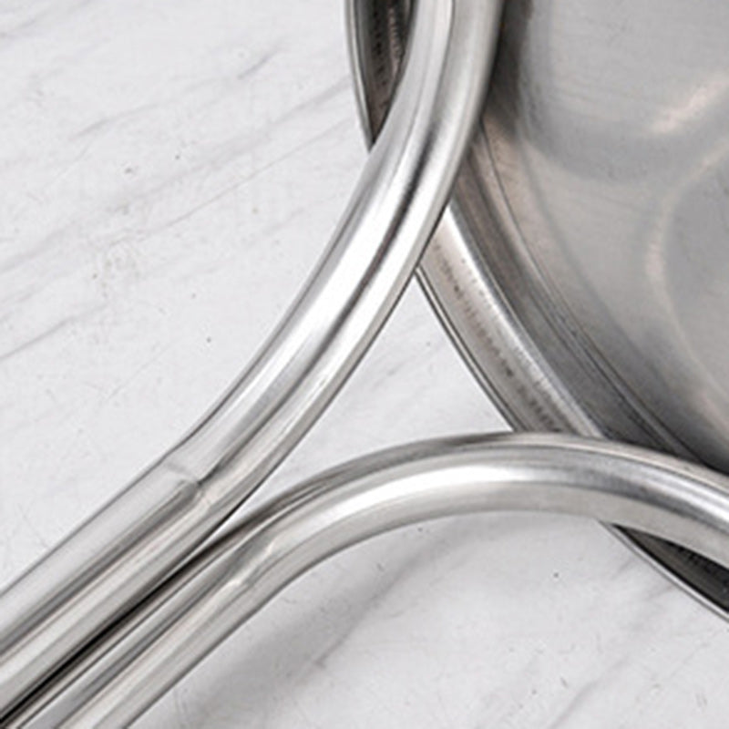 Modern Minimalist Stainless Steel Stackable Round Dining Chair Backless For Dining Room