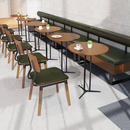 Modern Luxury PU Leather Upholstered Solid Wood Dining Chair Accent Chair For Dining Room