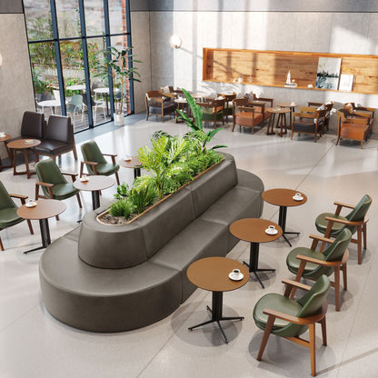 Modern Luxury PU Leather Upholstered Solid Wood Dining Chair Accent Chair For Dining Room