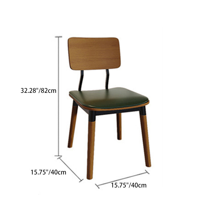 Modern Luxury PU Leather Upholstered Solid Wood Dining Chair Accent Chair For Dining Room