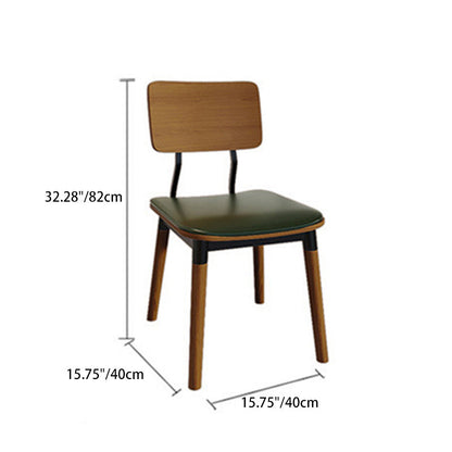 Modern Luxury PU Leather Upholstered Solid Wood Dining Chair Accent Chair For Dining Room