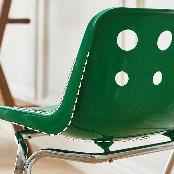 Contemporary Creative Square Cheese Plastic Carbon Steel Dining Chair For Dining Room