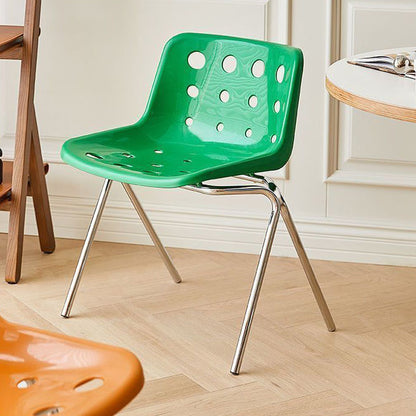 Contemporary Creative Square Cheese Plastic Carbon Steel Dining Chair For Dining Room