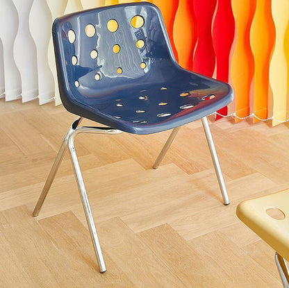 Contemporary Creative Square Cheese Plastic Carbon Steel Dining Chair For Dining Room