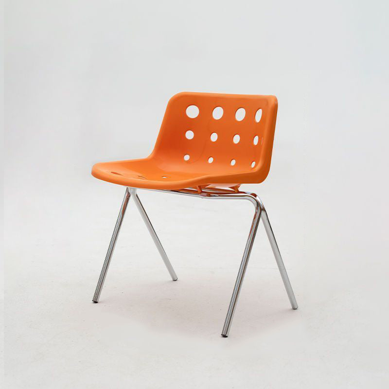 Contemporary Creative Square Cheese Plastic Carbon Steel Dining Chair For Dining Room