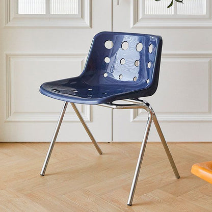 Contemporary Creative Square Cheese Plastic Carbon Steel Dining Chair For Dining Room