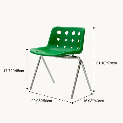 Contemporary Creative Square Cheese Plastic Carbon Steel Dining Chair For Dining Room