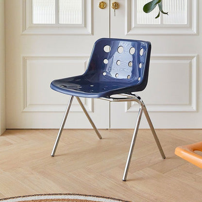 Contemporary Creative Square Cheese Plastic Carbon Steel Dining Chair For Dining Room