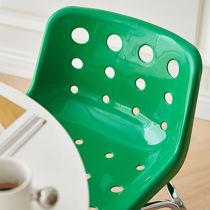 Contemporary Creative Square Cheese Plastic Carbon Steel Dining Chair For Dining Room