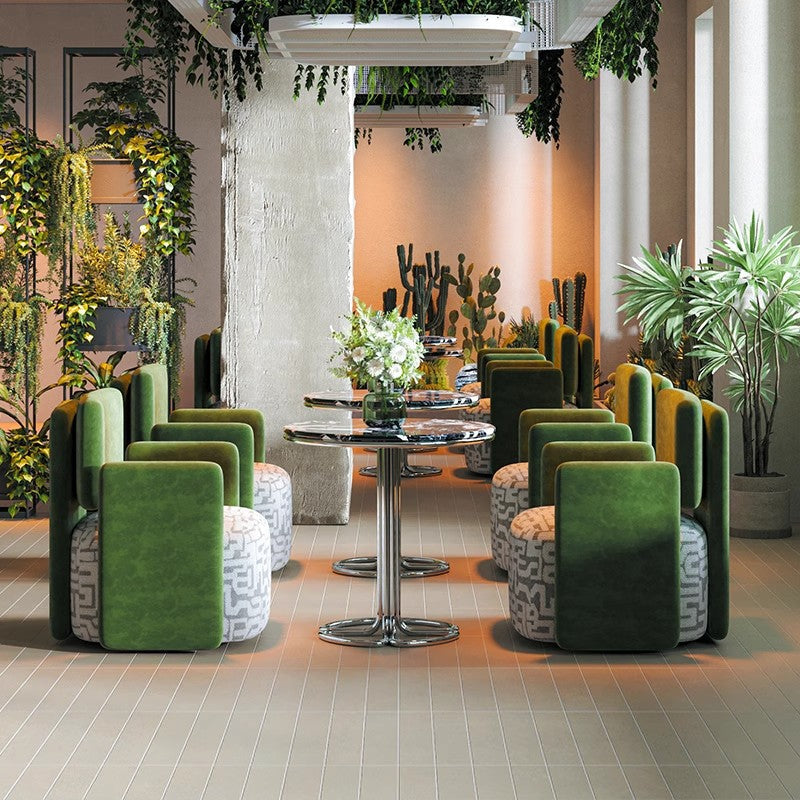 Contemporary Luxury Square Velvet Upholstered Accent Chair Lounge Chair Backrest For Dining Room