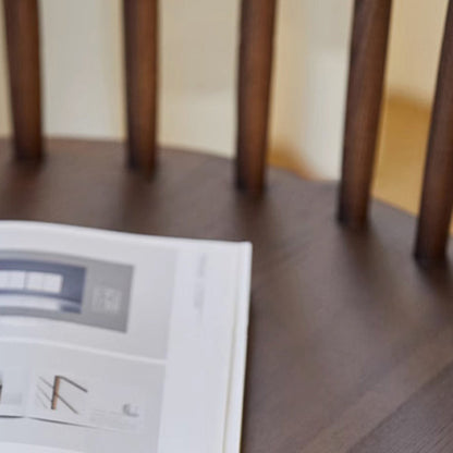 Traditional Vintage Square Arc Ash Wood Dining Chair Backrest For Dining Room