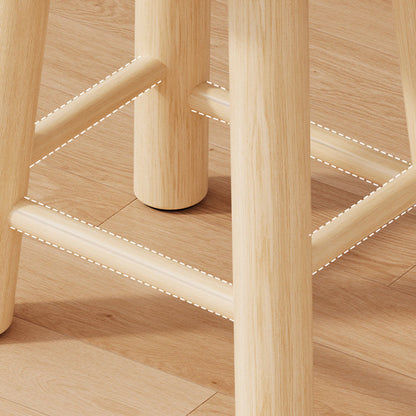 Contemporary Creative Cloud Shape Fabric Lambswool Wood Vanity Stool For Bedroom