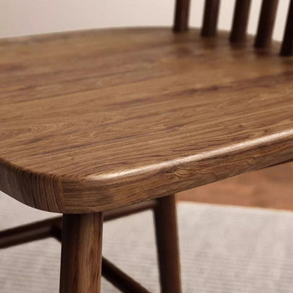 Traditional Vintage Square Rubberwood Dining Chair Backrest For Dining Room