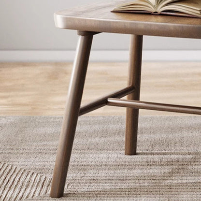 Traditional Vintage Square Rubberwood Dining Chair Backrest For Dining Room