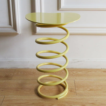 Contemporary Creative Spring Round Iron Plastic Dining Chair For Dining Room