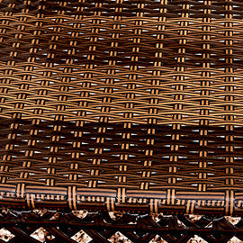 Traditional Vintage Annular Rattan Dining Chair Backrest Armrest For Dining Room