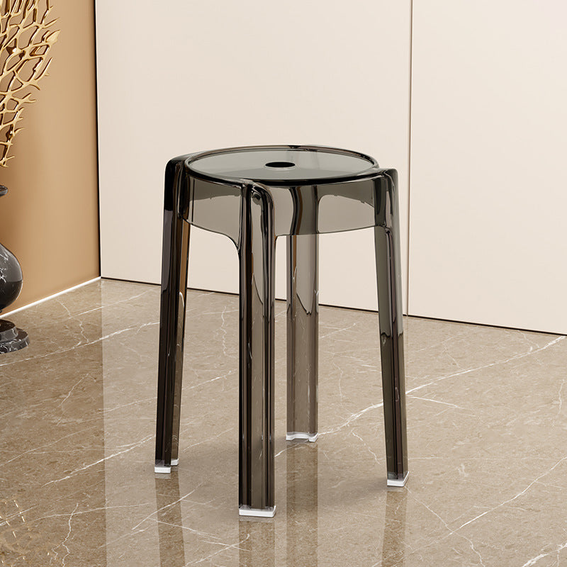 Modern Simplicity Round Acrylic Dining Chair For Dining Room