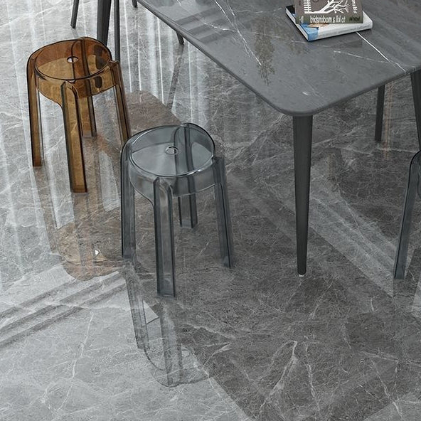 Modern Simplicity Round Acrylic Dining Chair For Dining Room