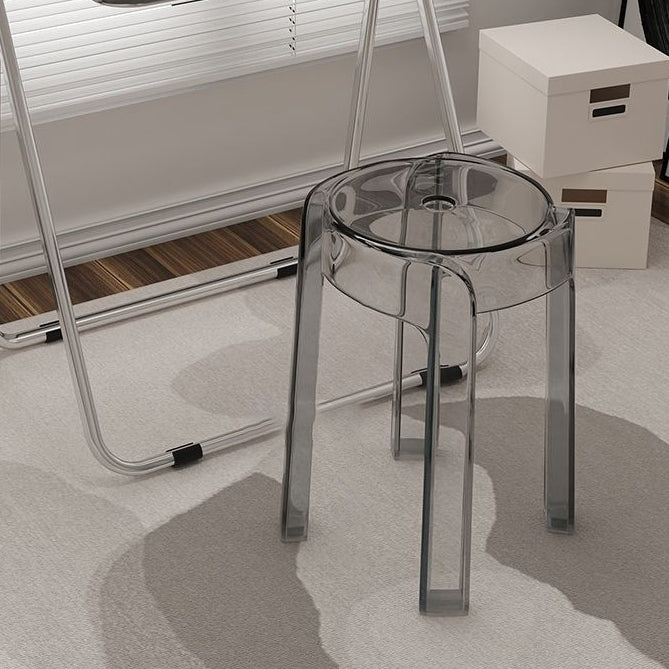 Modern Simplicity Round Acrylic Dining Chair For Dining Room