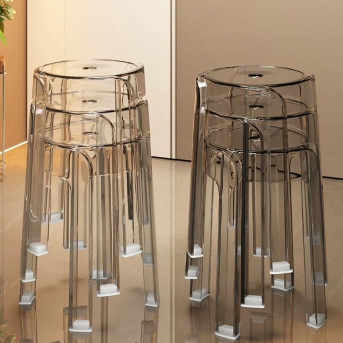 Modern Simplicity Round Acrylic Dining Chair For Dining Room