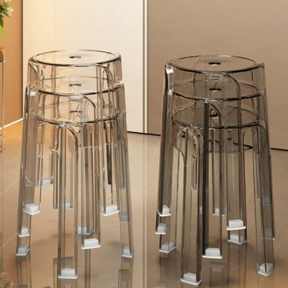 Modern Simplicity Round Acrylic Dining Chair For Dining Room