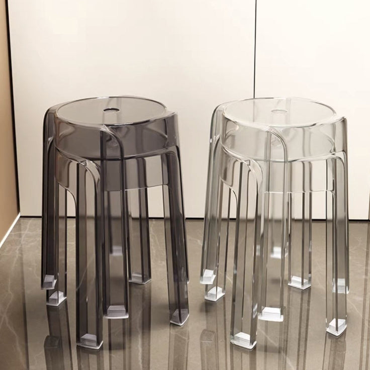 Modern Simplicity Round Acrylic Dining Chair For Dining Room