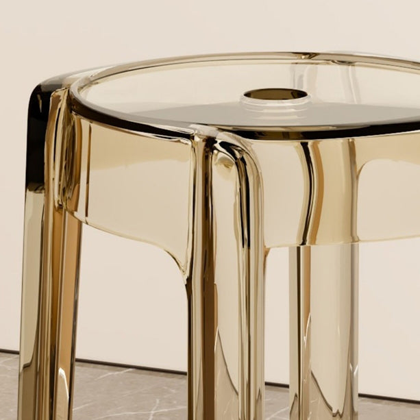 Modern Simplicity Round Acrylic Dining Chair For Dining Room