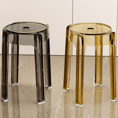 Modern Simplicity Round Acrylic Dining Chair For Dining Room