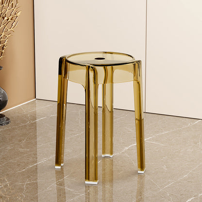 Modern Simplicity Round Acrylic Dining Chair For Dining Room
