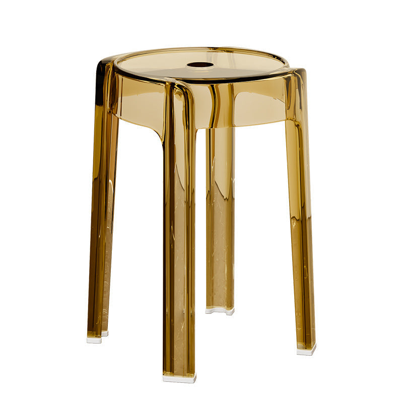 Modern Simplicity Round Acrylic Dining Chair For Dining Room