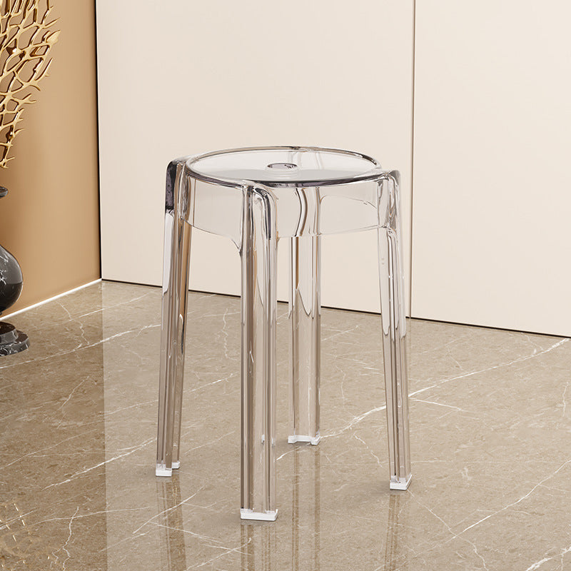 Modern Simplicity Round Acrylic Dining Chair For Dining Room