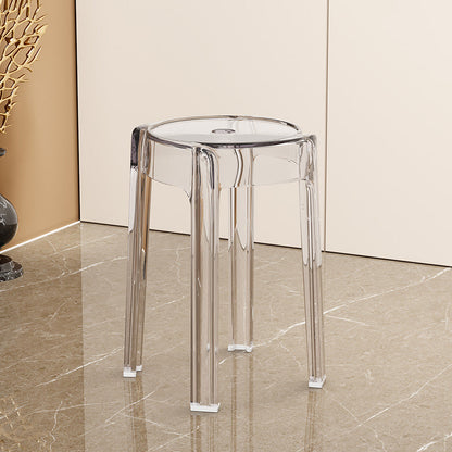Modern Simplicity Round Acrylic Dining Chair For Dining Room