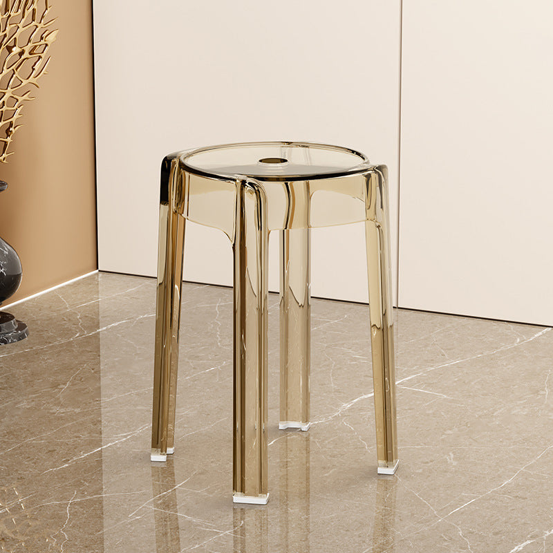 Modern Simplicity Round Acrylic Dining Chair For Dining Room