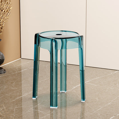 Modern Simplicity Round Acrylic Dining Chair For Dining Room