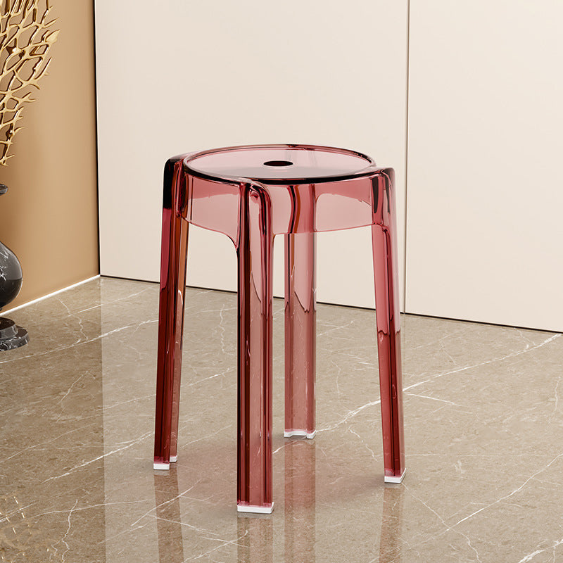 Modern Simplicity Round Acrylic Dining Chair For Dining Room