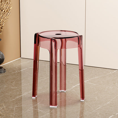 Modern Simplicity Round Acrylic Dining Chair For Dining Room