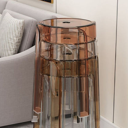 Modern Simplicity Round Acrylic Dining Chair For Dining Room