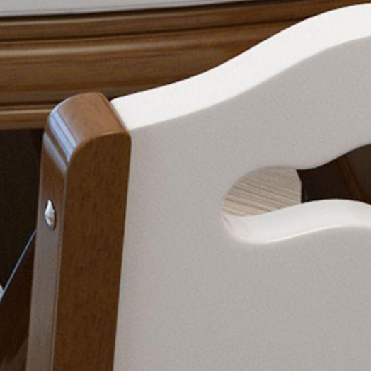 Modern Simplicity Rectangular Back Solid Wood Dining Chair Backrest For Dining Room