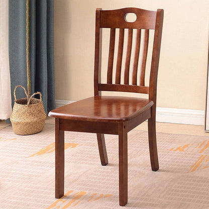 Traditional Chinese Rectangular Solid Wood Dining Chair Backrest For Dining Room