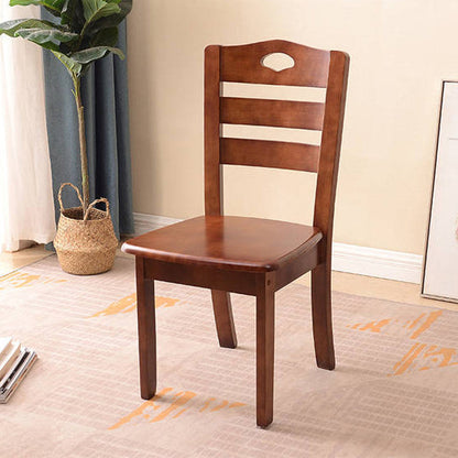 Traditional Chinese Rectangular Solid Wood Dining Chair Backrest For Dining Room