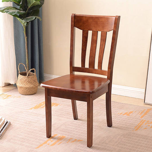 Traditional Chinese Rectangular Solid Wood Dining Chair Backrest For Dining Room