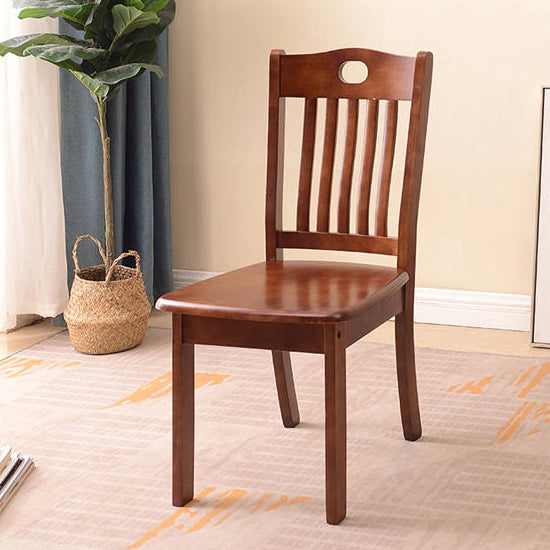 Traditional Chinese Rectangular Solid Wood Dining Chair Backrest For Dining Room