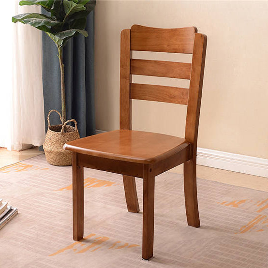 Traditional Chinese Rectangular Solid Wood Dining Chair Backrest For Dining Room
