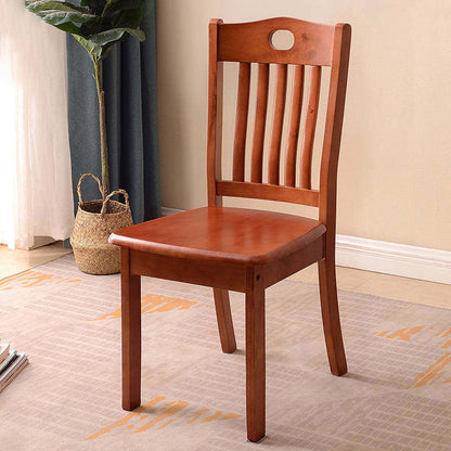 Traditional Chinese Rectangular Solid Wood Dining Chair Backrest For Dining Room