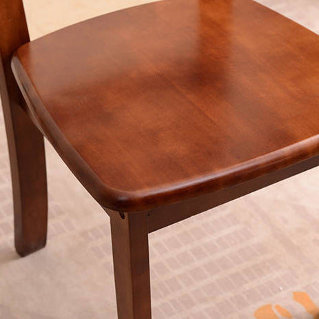 Traditional Chinese Rectangular Solid Wood Dining Chair Backrest For Dining Room