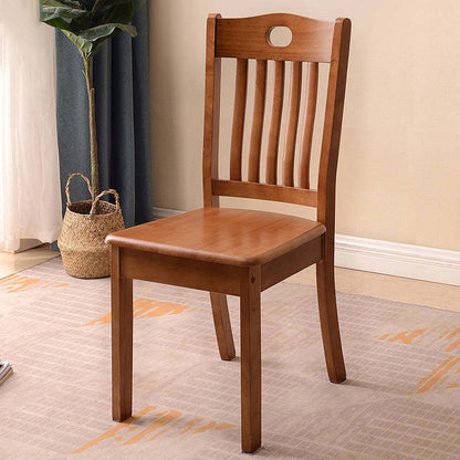 Traditional Chinese Rectangular Solid Wood Dining Chair Backrest For Dining Room